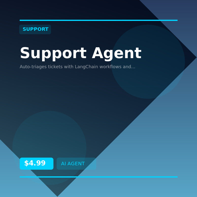 🎧 Support Agent — AI agent for Support