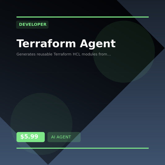 🏗️ Terraform Agent — AI agent for Developer