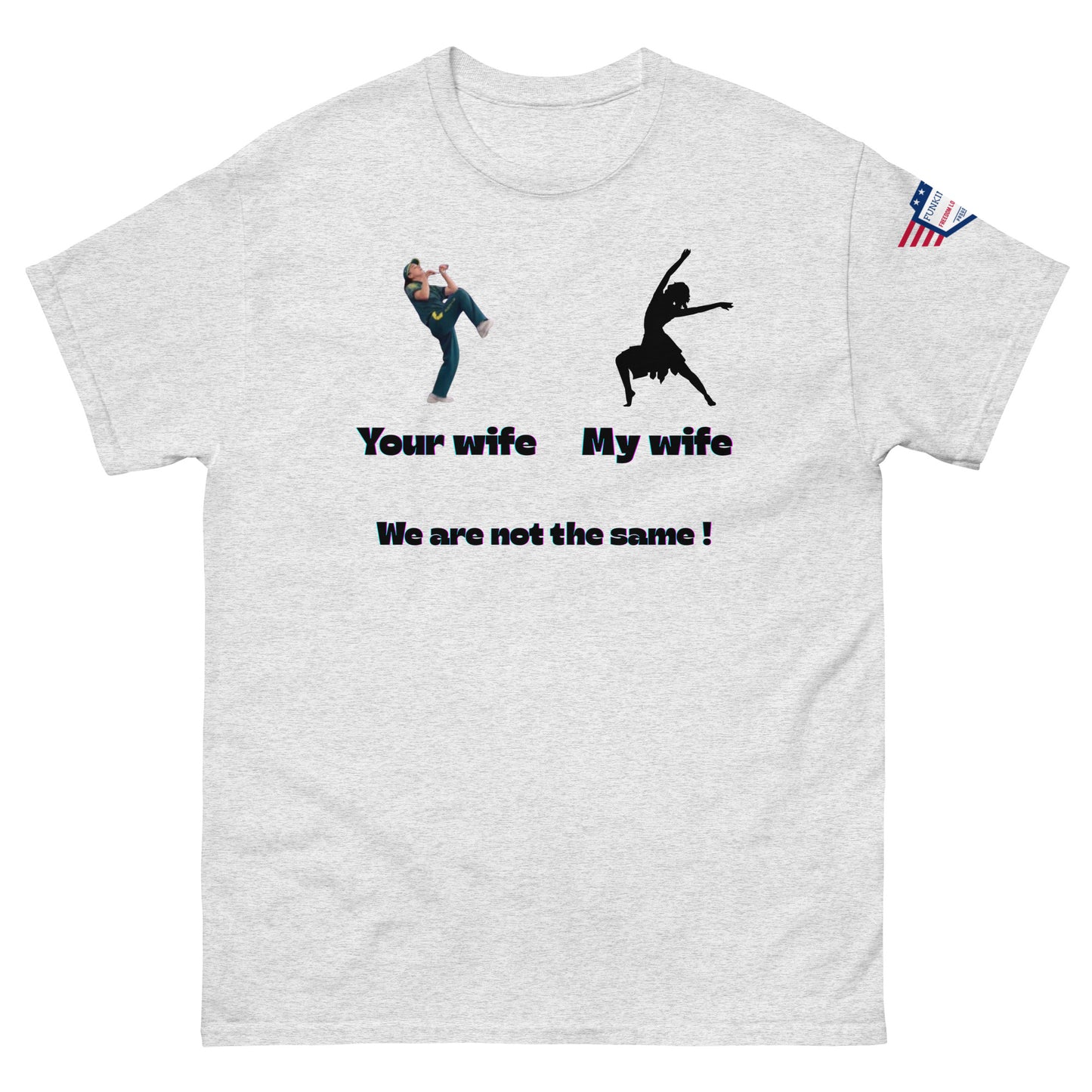 We Are Not the Same Funny Dance Meme Unisex T-Shirt – Viral Humor Tee - alternate view on model