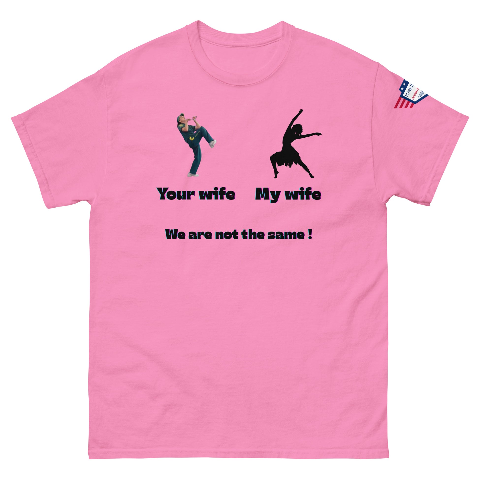 We Are Not the Same Funny Dance Meme Unisex T-Shirt – Viral Humor Tee - alternate view on model