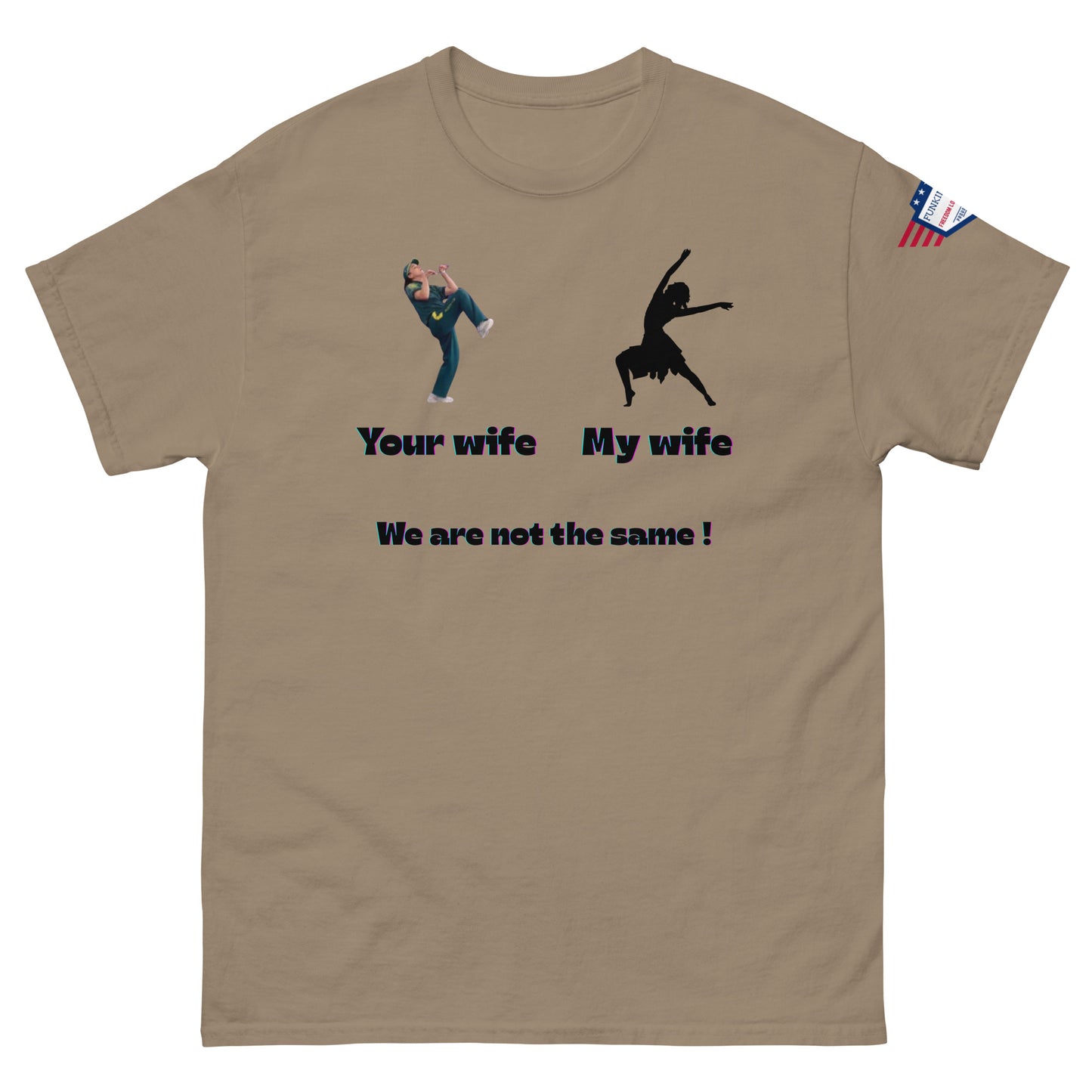 We Are Not the Same Funny Dance Meme Unisex T-Shirt – Viral Humor Tee - alternate view on model