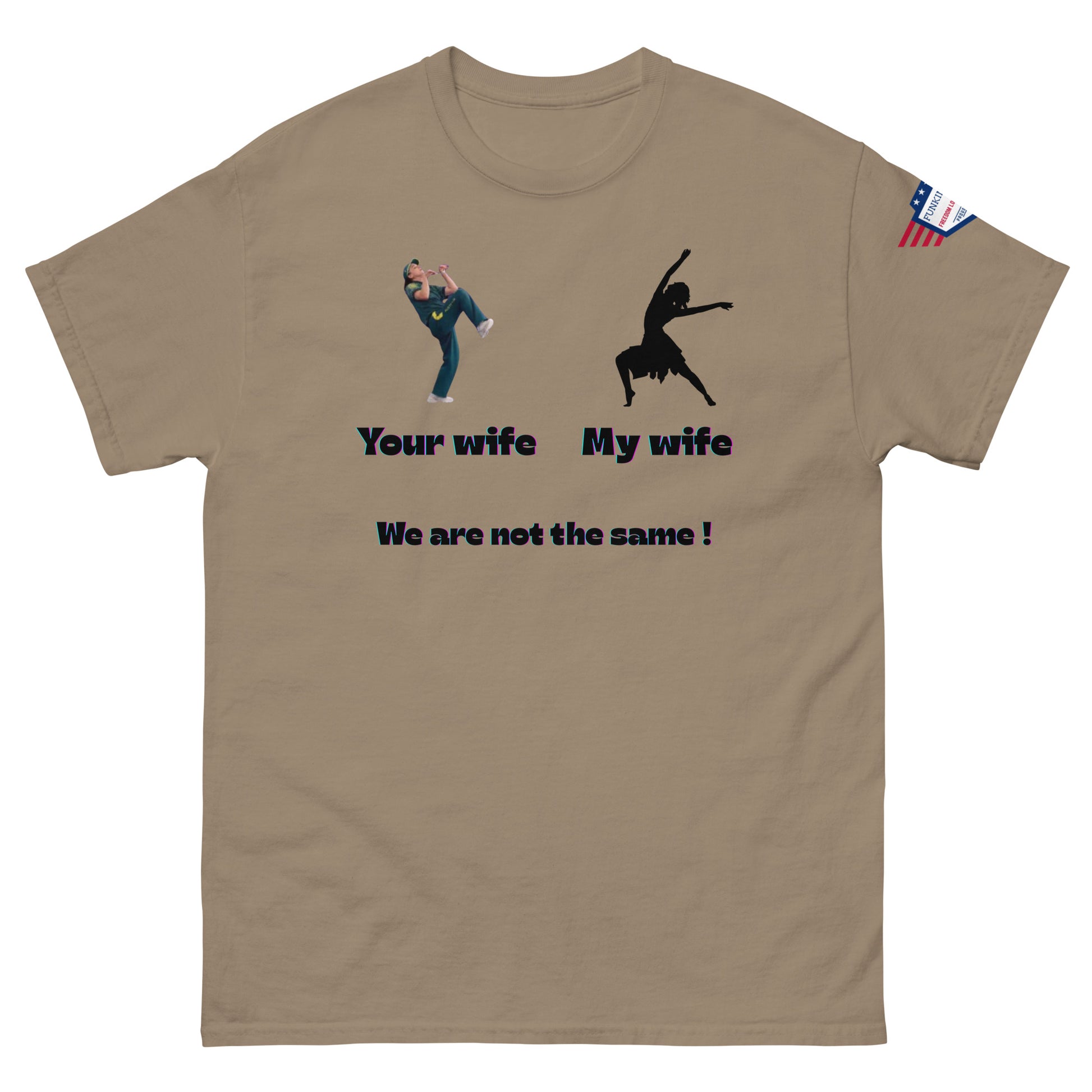We Are Not the Same Funny Dance Meme Unisex T-Shirt – Viral Humor Tee - alternate view on model