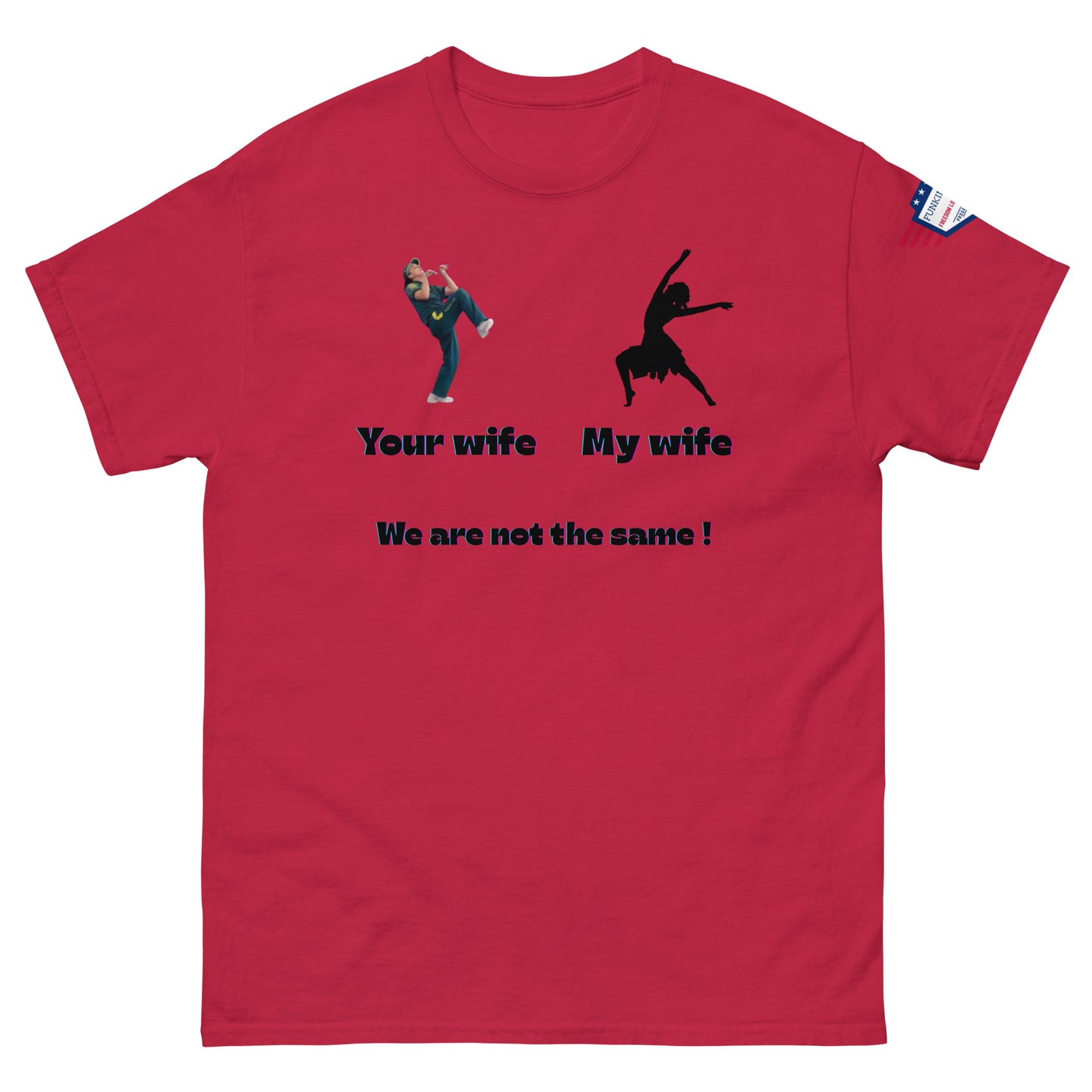 We Are Not the Same Funny Dance Meme Unisex T-Shirt – Viral Humor Tee - alternate view on model