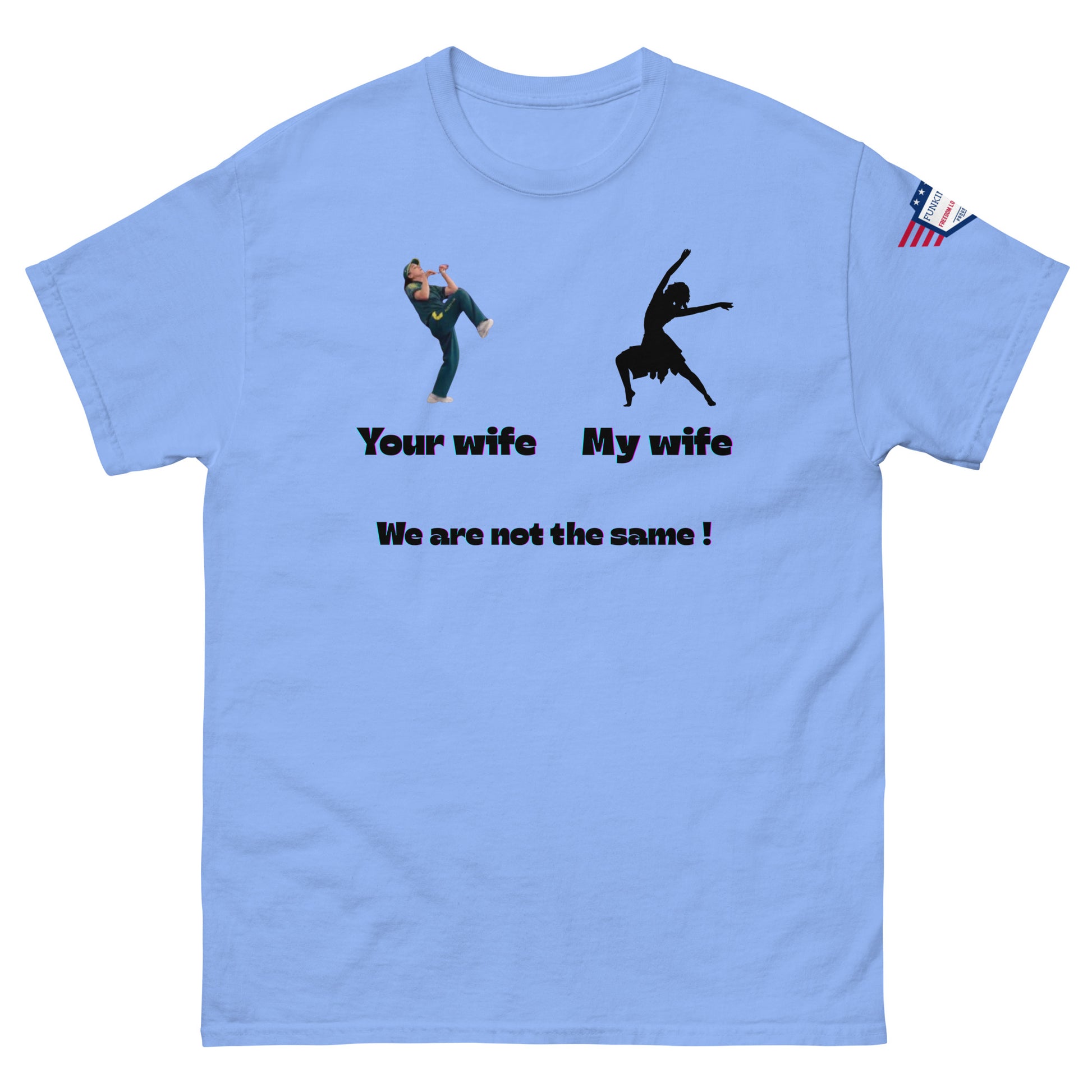 We Are Not the Same Funny Dance Meme Unisex T-Shirt – Viral Humor Tee - alternate view on model