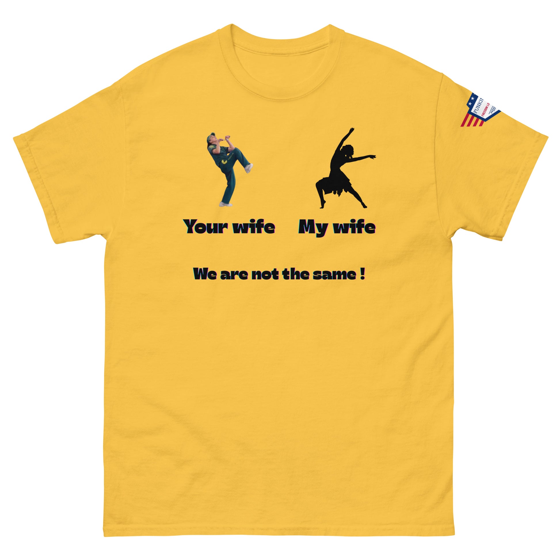 We Are Not the Same Funny Dance Meme Unisex T-Shirt – Viral Humor Tee - alternate view on model