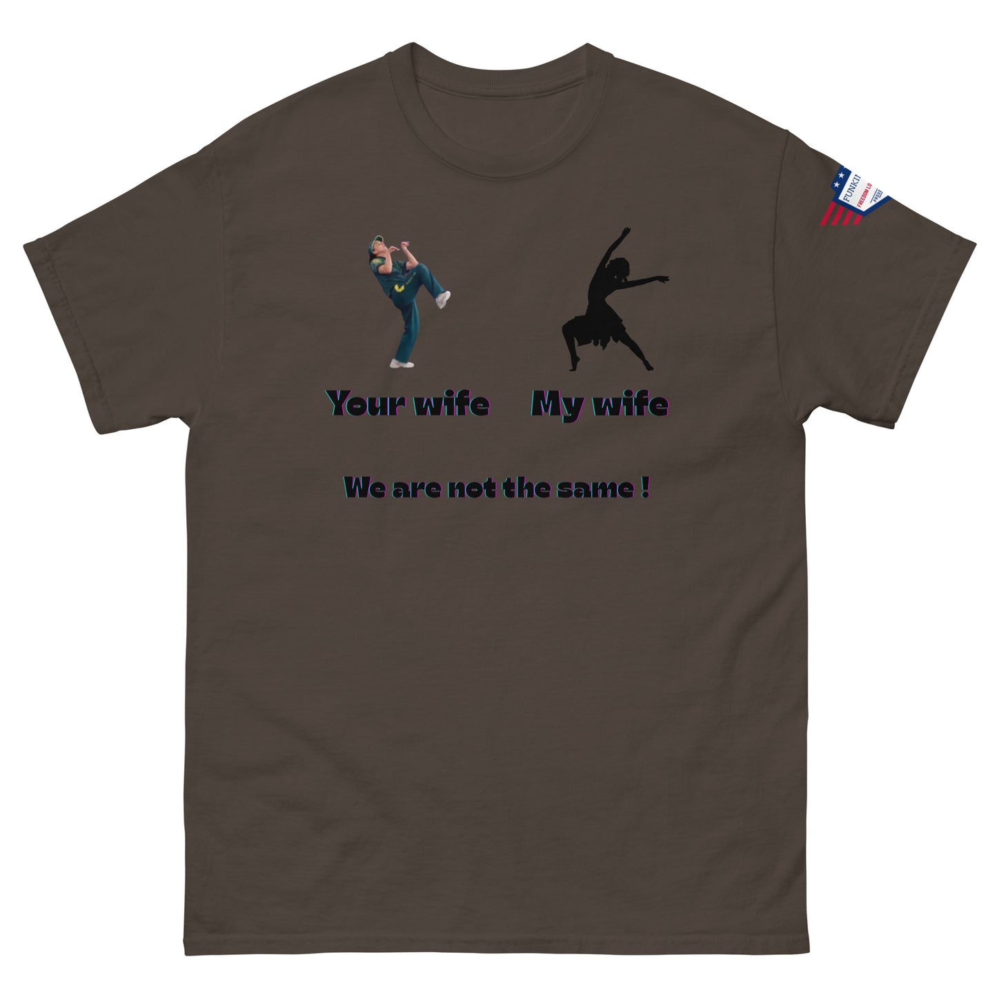 We Are Not the Same Funny Dance Meme Unisex T-Shirt – Viral Humor Tee - alternate view on model