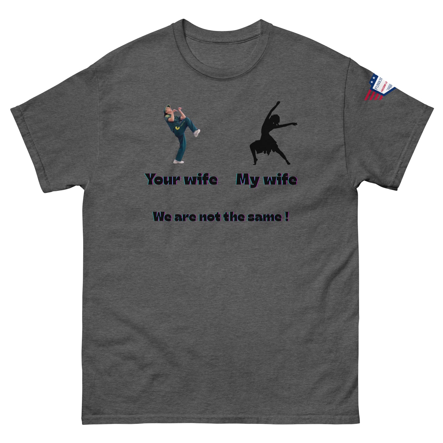 We Are Not the Same Funny Dance Meme Unisex T-Shirt – Viral Humor Tee - alternate view on model
