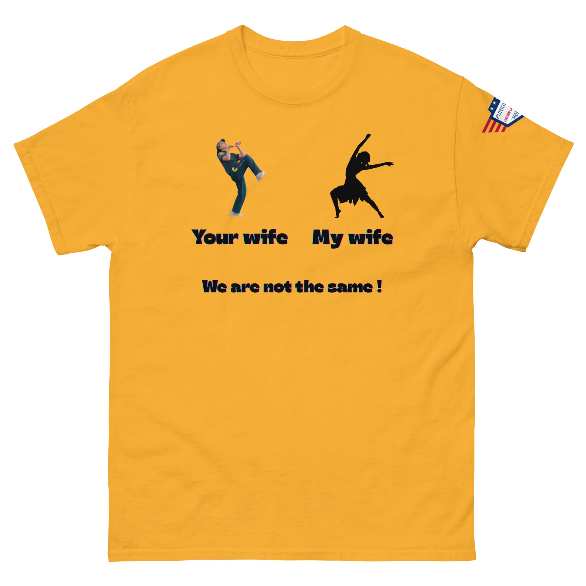 We Are Not the Same Funny Dance Meme Unisex T-Shirt – Viral Humor Tee - alternate view on model