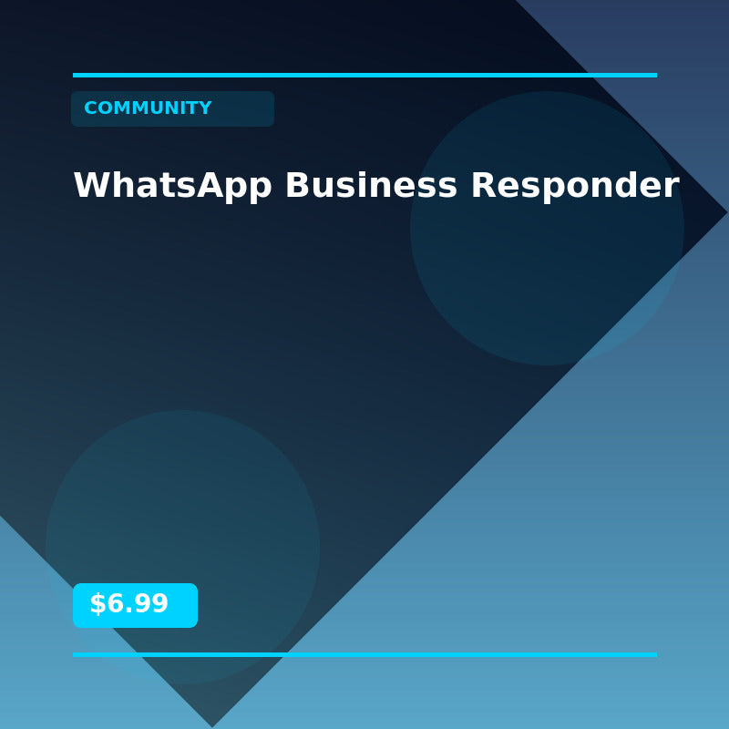 WhatsApp Business Responder - Community AI Agent